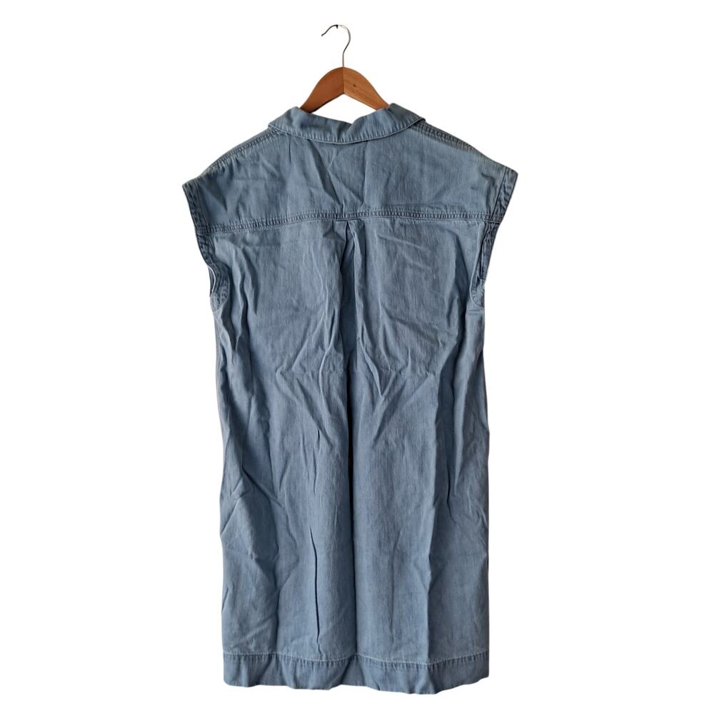 NWT Madewell Denim Tunic Dress Mini Shift Kelleyville Wash Blue Women's Size L - Picture 3 of 14